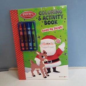 Rudolph coloring and activity book